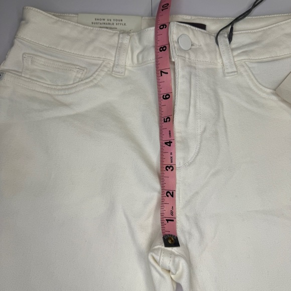 DL1961 Florence Cropped Skinny Jeans White Porcelain Size 28 NWT - Picture 11 of 14